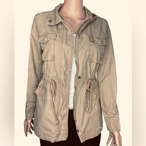 Old Navy Khaki Utility Jacket Women's